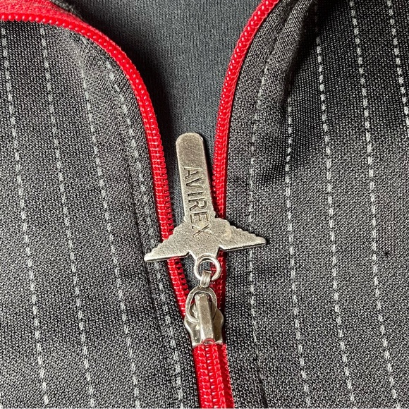 Avirex Pinstripe Track Jacket - Picture 6 of 9